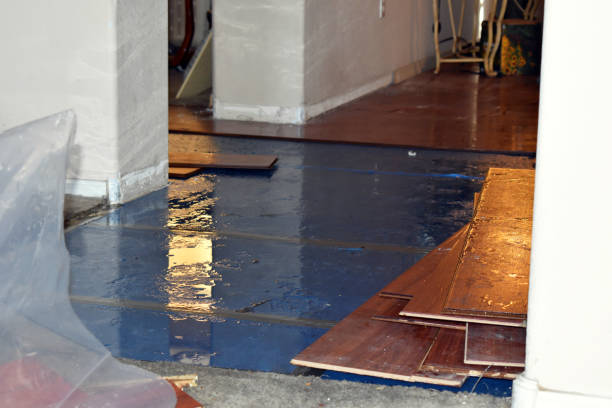 Professional Burst Pipe Cleanup technician working in East Nassau, NY